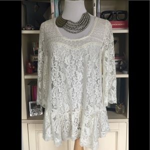 Free People Lace Top